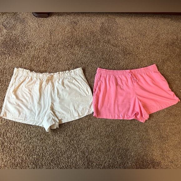 Two pairs of drawstring pull on summer shorts - Picture 1 of 7